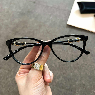 Kính Mắt mèo thời trang gọng xoắn thời trang Korea