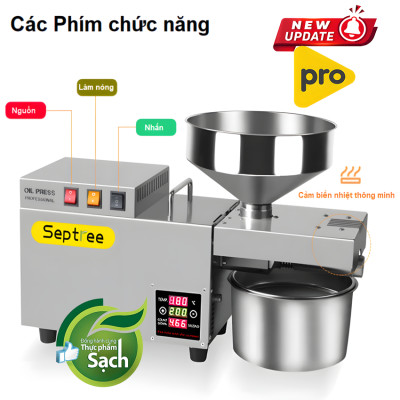 Máy ép dầu thực vật công nghiệp thương hiệu Mỹ cao cấp Septree S9S - Hàng Chính Hãng