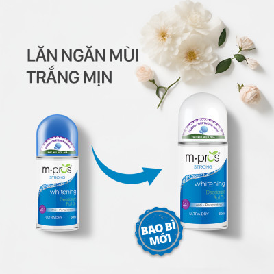 Lăn Khử Mùi – Trắng Mịn – Năng Động M.pros 60ml