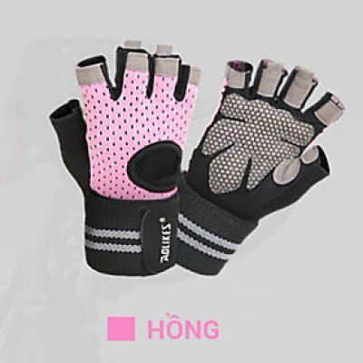 Găng tay thể thao Nam - Nữ có quấn bảo vệ cổ tay Aolikes 113B