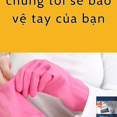 Găng Tay Cao Su Tự Nhiên Hàn Quốc Thương Hiệu BEIGL Có Móc Đủ Kích Cỡ