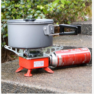 Bếp ga mini gấp gọn sử dụng cho du lịch dã ngoại phượt cắm trại