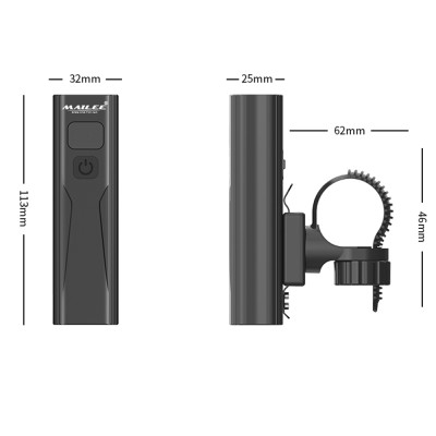 Đèn Xe Đạp BC-10 dung lượng 2600mAh, có hiển thị thời gian còn lại sử dụng, sạc Type-C, Có Hỗ trợ Sạc Khẩn Cấp - Mai Lee