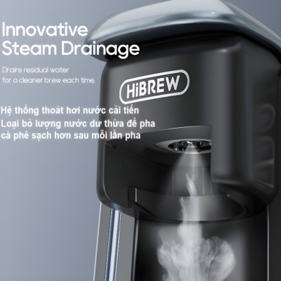 Máy pha cà phê 4 trong 1, Espresso, Viên Nén Nespresso, Nescafe Dolcegusto, Kcup HiBREW H6 - Hàng Chính Hãng