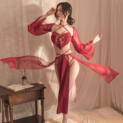 P103 Váy ngủ cổ trang kèm quần váy sexy  - Đầm ngủ nữ cổ trang gợi cảm - Đồ ngủ nữ sexy