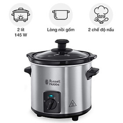 Nồi nấu chậm Russell Hobbs 2 lít 25570-56 Compact Living Hàng chính hãng