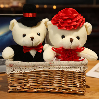 Gấu Bông Cặp Cô Dâu Chú Rể Hàng Xịn Form Chuẩn (15cm--->40cm) Quà Tặng Tình Yêu, Đám Cưới Ý Nghĩa