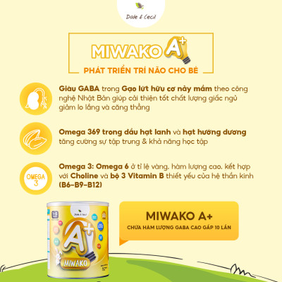 Sữa Miwako A+ Hộp 400g Vị Vani Nhập Khẩu Malaysia, Sữa Hạt Hữu Cơ Organic Cho Bé Từ 1-6 Tuổi Giúp Cải Thiện Ngôn Ngữ Phát Triển Trí Não & Chiều Cao Vị Ngọt Tự Nhiên Dễ Uống