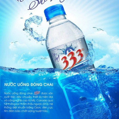 Nước uống đóng chai 333 - 500ml