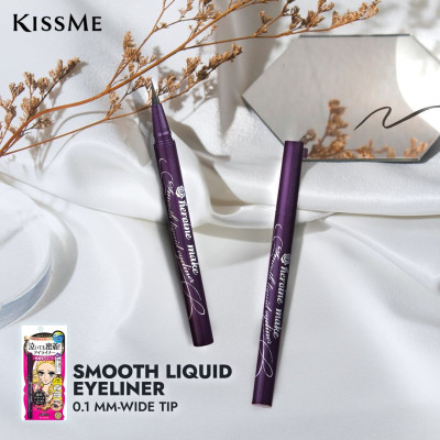 Bút Kẻ Mắt Nước Siêu Chống Trôi Nét Siêu Sắc Mãnh Kissme Heroine Make Smooth Liquid Eyeliner Super Keep (Màu Đen)
