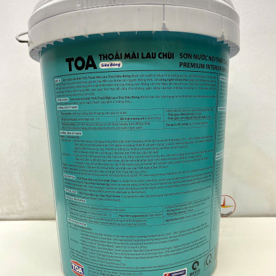 Sơn nước Toa thoải mái lau chùi siêu bóng màu xám 8323 _18L