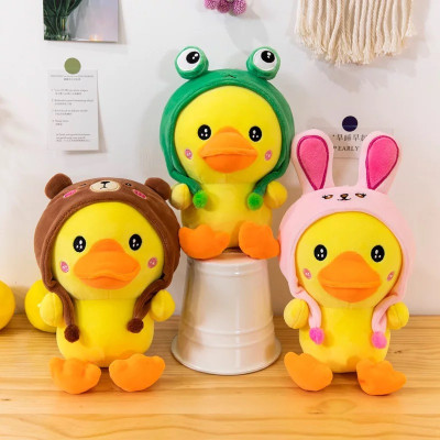 Gấu bông vịt baby cosplay thỏ hồng, ếch, gấu nâu siêu mềm dễ thương (25cm) vải miniso 4 chiều cao cấp êm ái an toàn cho trẻ