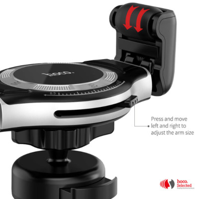 Giá Đỡ Điện Thoại Kiêm Sạc Không Dây Trên Ô Tô, Xe Hơi Cao Cấp Thương Hiệu Hoco S1 - Hàng Chính Hãng