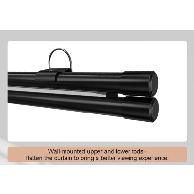 Màn chiếu treo tường Lite Tỉ lệ 16:9-  hiệu Apollo nhẹ gọn, dễ lắp đặt bằng móc treo. Kích thước 60 inch, 72 inch, 80 inch và 100 inch- Hàng nhập khẩu