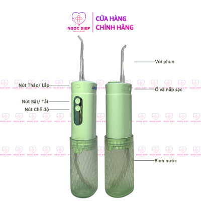 Máy tăm nước cầm tay OROMI VTM-5031 chống thấm nước IPX7 - Vệ sinh răng miệng công nghệ mới