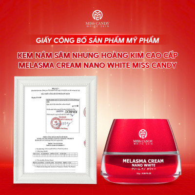 Combo 2 Kem Dưỡng Trắng Da Mờ Thâm Nám Sâm Nhung Hoàng Kim Cao Cấp Melasma Cream Nano White MISS CANDY 25g, Giúp Tái Tạo Da Bị Nhiễm Corticoid, Phục Hồi Làn Da Hư Tổn & Làm Săn Chắc Da - PHỤNG NGUYỄN