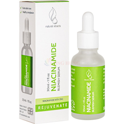 Serum ngừa mụn Natural Xtracts Niacinamide Blemish Serum hỗ trợ kiềm dầu và giảm thâm (30ml) - Hàng chính hãng