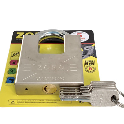 Ổ khóa chống cắt ZORO size đại 7 phân chìa muỗng càng chống cắt - khóa cửa chống trộm cắt khóa bấm công nghệ mỹ bền bỉ
