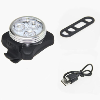 Đèn Hậu Xe Đạp 3 Bóng Đèn Sau Xe Đạp Giúp Cảnh Báo Đạp Xe/Chạy Bộ Ban Đêm Sạc USB Mai Lee