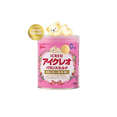 Sữa Bột Glico Icreo Balance Milk 0M 320g/Lon Cho Bé 0-12 tháng