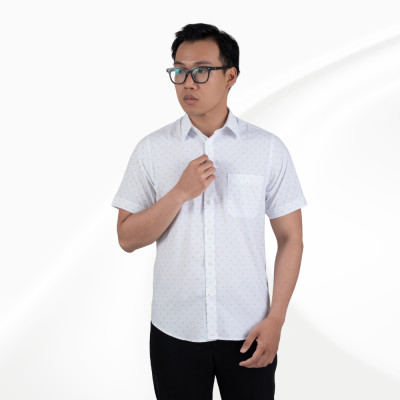 Áo sơ mi nam ngắn tay có túi có họa tiết hoa văn GENTITI by Thái Tuấn - 1C814HAKT521