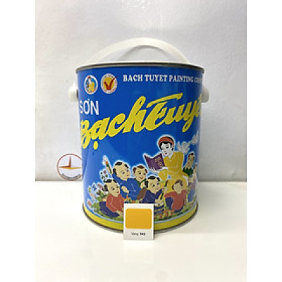 Sơn dầu Bạch Tuyết màu vàng 542 3kg