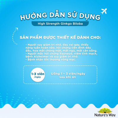 Bổ não Ginkgo Biloba Nature