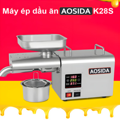Máy ép dầu thực vật NÓNG LẠNH dùng cho thương hiệu Anh Quốc Aosida K28S cao cấp - Hàng Chính Hãng