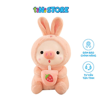 Đồ chơi thú bông heo đội nón hồng 28cm Value toys