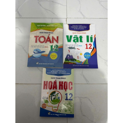 Sách - Combo sách tham khảo Toán 12 + Vật Lí 12 + Hóa Học 12 (Theo chương trình GDPT mới) HAB
