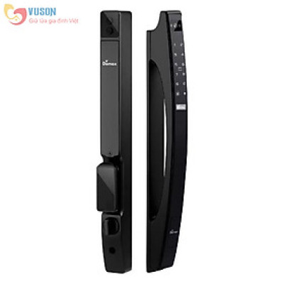 Khoá cửa nhôm vân tay Demax SL902 BL App, Remote, Face ID - Hàng chính hãng