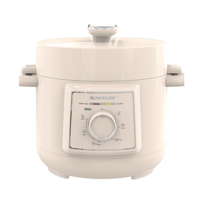 Nồi áp suất điện đa năng 2.5L Sunhouse SHD1520 - Lòng nồi dày 1.8mm - Đa chức năng nấu - Xả áp bằng nút ấn - Hàng chính hãng