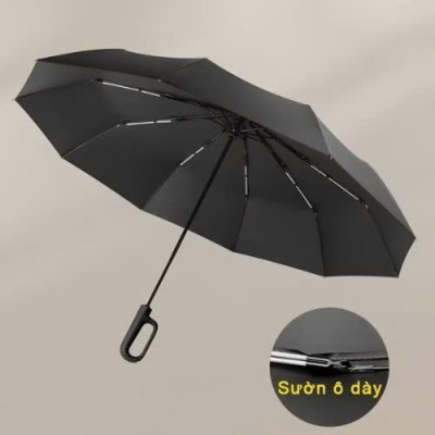 Ô Dù Gấp Gọn 10 Nan Kép - Chắc Chắn, Chống Lật, Tay Cầm Thông Minh, Chống Tia UV 99% - HÀNG CHÍNH HÃNG MINIIN
