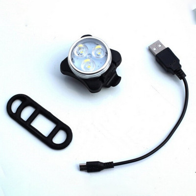 Đèn Hậu Xe Đạp 3 Bóng Đèn Sau Xe Đạp Giúp Cảnh Báo Đạp Xe/Chạy Bộ Ban Đêm Sạc USB Mai Lee