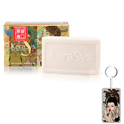 Xà bông tắm dưỡng da Kerasys Vital Energy Hàn Quốc 100g - Dành cho da thường thêm móc khoá