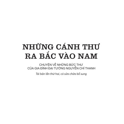 Sách - Những Cánh Thư Ra Bắc Vào Nam