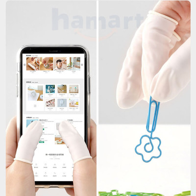 Túi 100 Bao Ngón Tay Cao Su Bọc Bảo Vệ Đầu Ngón Tay Chống Mài Mòn Bụi Bẩn Bảo Hộ Lao Động