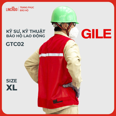 Áo Gile Bảo Hộ Lao Động Vải Thành Công Cao Cấp Dành Cho Kỹ Sư, Kỹ Thuật Mã GTC02