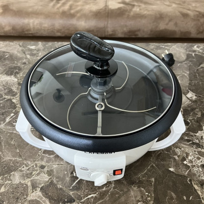 Máy rang hạt cà phê và các loại hạt tự động Thương hiệu Cafemasy Mỹ SCR-300, Công Suất Lớn 1200W, Rang 750gr/25 phút - Bảo Hành 12 Tháng, Hàng Nhập Khẩu