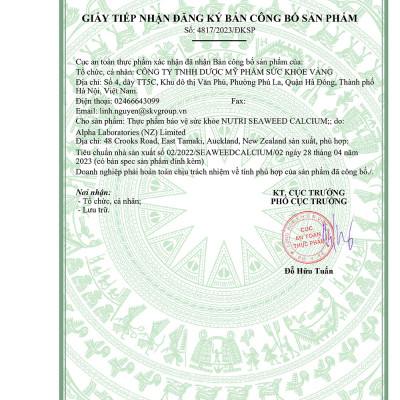 Bộ sản phẩm chăm sóc xương khớp: Viên xương khớp GO GLUCOSAMINE 1-A-DAY ; Canxi hữu cơ New Zealand Nutri Seaweed Calcium