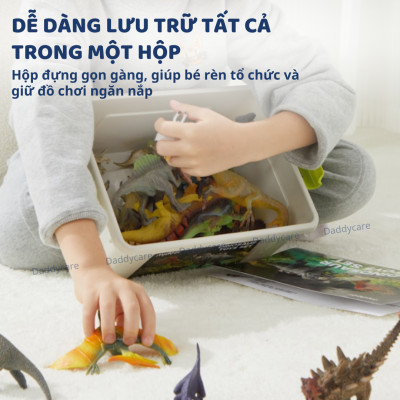 Mô hình khủng long mini cao su mềm 24 con Mideer Dinosaur Toys Set, jurassic world  T-rex spinosaurus