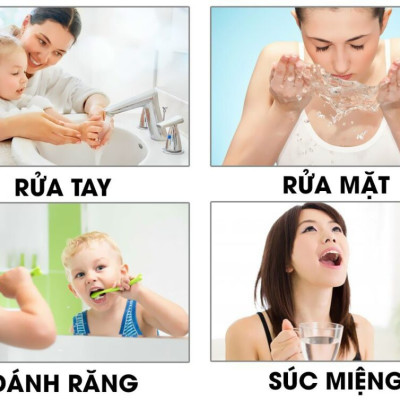 Máy lọc nước tại vòi Geyser Euro M - Lọc sạch vi khuẩn và giúp làm đẹp da- hàng chính hãng