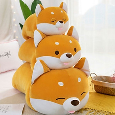 Gấu bông chó Shiba biểu cảm cute - Size từ 70cm đến 95cm - Quà tặng gấu bông chó shiba êm mịn.