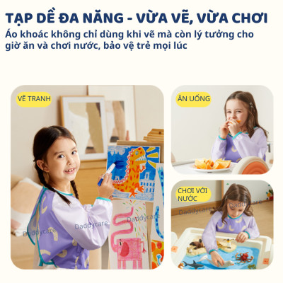 Áo Khoác Vẽ Tranh Mideer Chống Nước Cho Bé, Đồ Chơi Phát Triển Trí Tuệ Cho Trẻ Em Từ 2,3,4,5,6 Tuổi