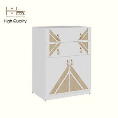 [Happy Home Furniture] CHARIS , Tủ lưu trữ 2 cửa mở - 2 ngăn kéo , 60cm x 40cm x 80cm ( DxRxC), TCM_119