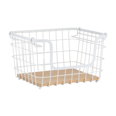 Giỏ Đựng Đồ Sắt SIMPLY Màu Trắng|Index Living Mall| Nội Thất Thái Lan