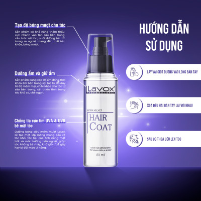 Dưỡng Bóng Tóc Siêu Mềm Mượt Lavox 80ml