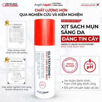 [PHIÊN BẢN NÂNG CẤP] Xịt Giảm Mụn Lưng Sáng Da Cơ Thể Angel