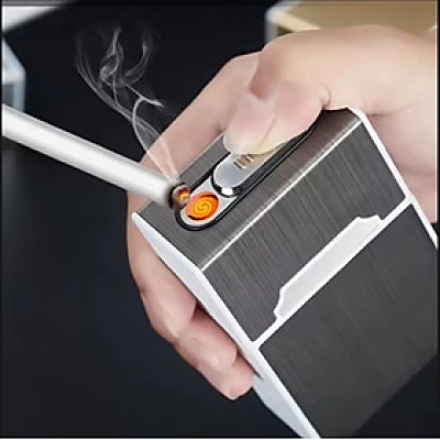 BAO ĐỰNG THUÔC LÁ KIÊM BẬT LỬA ĐIỆN SANG TRỌNG ĐẸP CHẤT LƯỢNG CHO MỌI NGƯỜI 