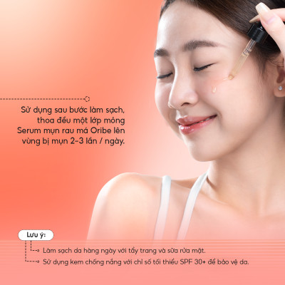 Serum rau má giảm mụn Oribe dịu nhẹ giúp mờ thâm phục hồi da hỗ trợ kiềm dầu 20ml